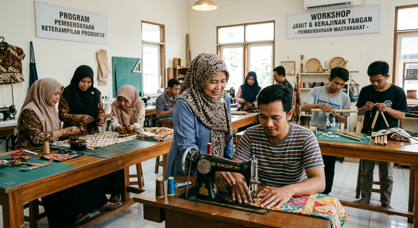 LIVESGP JEPARA Berdaya - Program pemberdayaan masyarakat dan peningkatan keterampilan produktif.